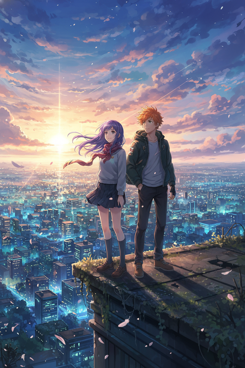 Anime Movie Poster prompt example